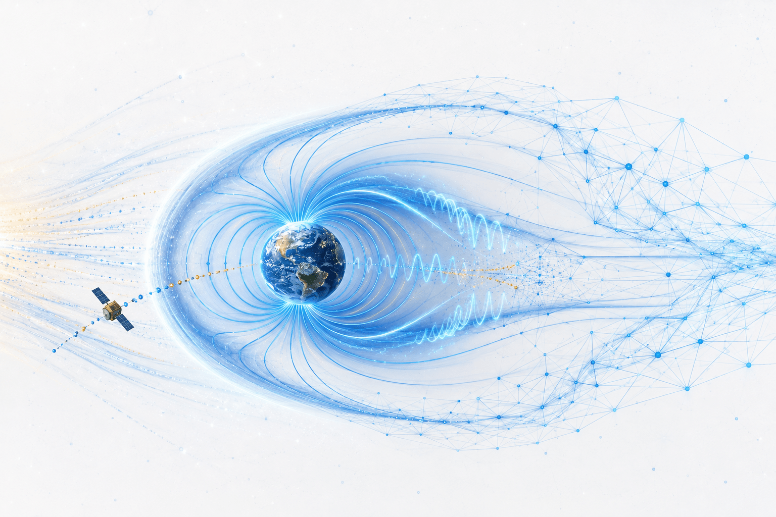 Space physics, space weather, and artificial intelligence connected around Earth